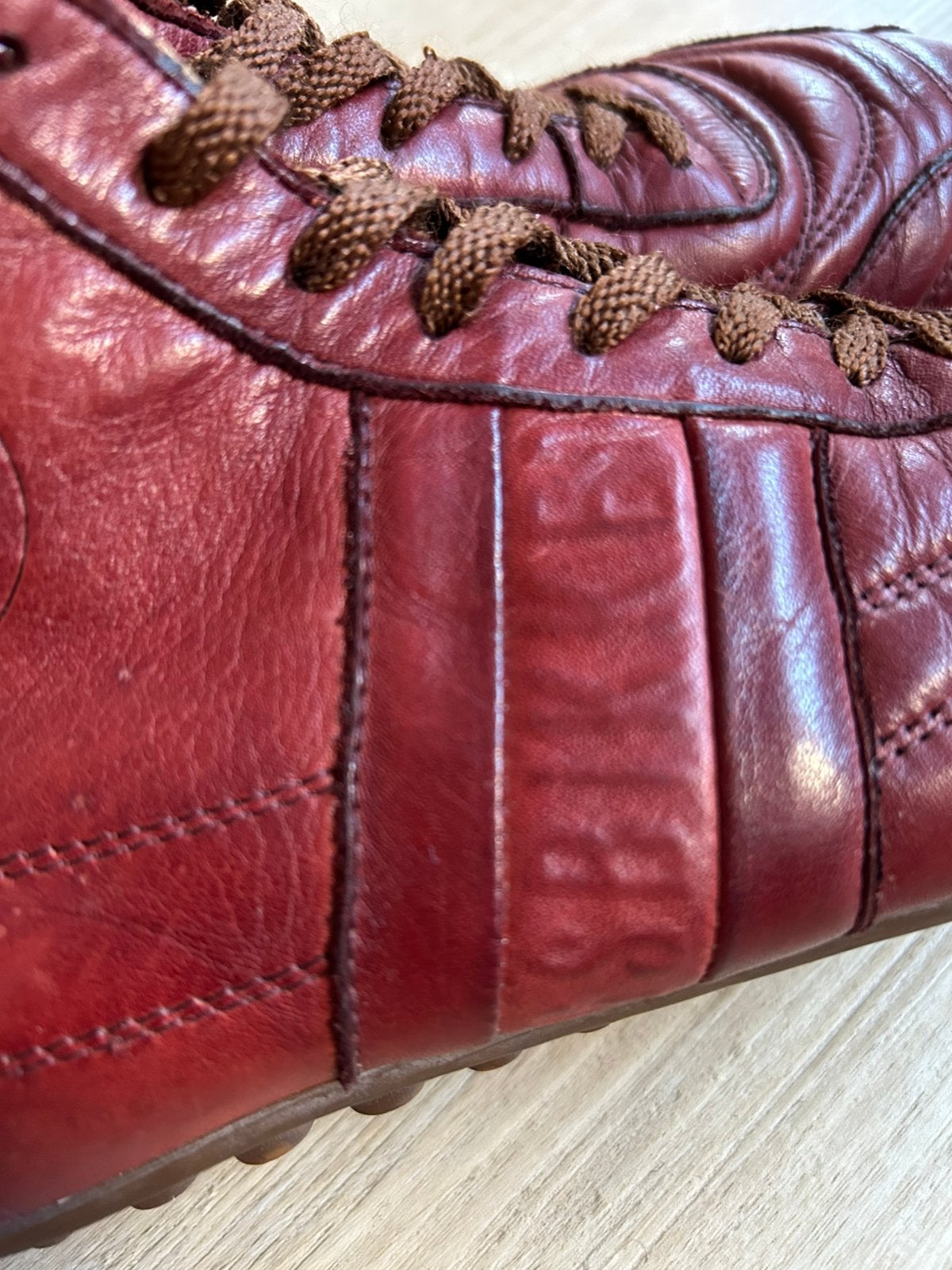 Bikkembergs 37 mahonie leer hoog zgan, Kleding | Dames, Bruin, Ophalen of Verzenden, Sneakers of Gympen, Zo goed als nieuw