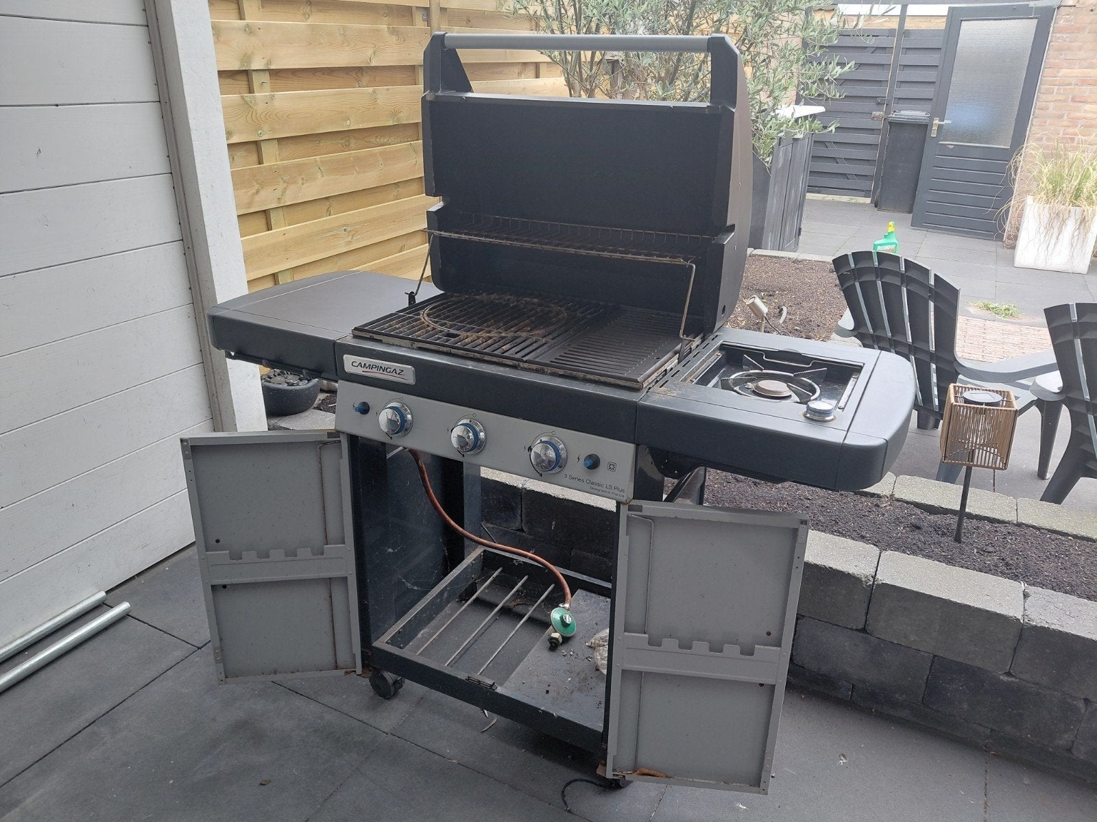 Gasbarbecue Campingaz 3 series Classic LS Plus, Tuin en Terras, Buitenkeukens, Gebruikt, Gas, Ophalen