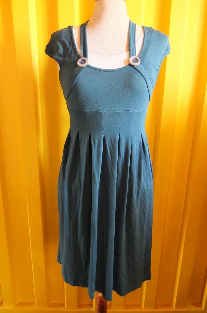 Danivé Italy jurk blauw / petrol maat 36, Kleding | Dames, Blauw, Ophalen of Verzenden, Zo goed als nieuw, Danivé