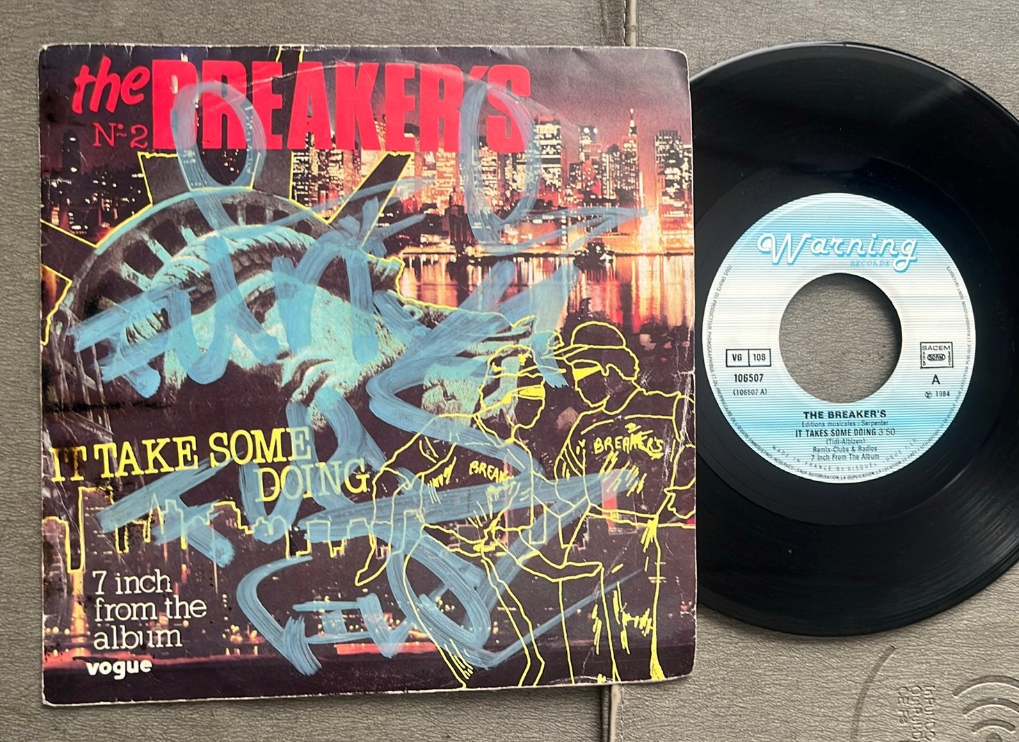 The Breaker’s - It takes some doing 7” FR ‘84 hiphop/electro, Cd's en Dvd's, Vinyl Singles, Gebruikt, 7 inch, Ophalen of Verzenden
