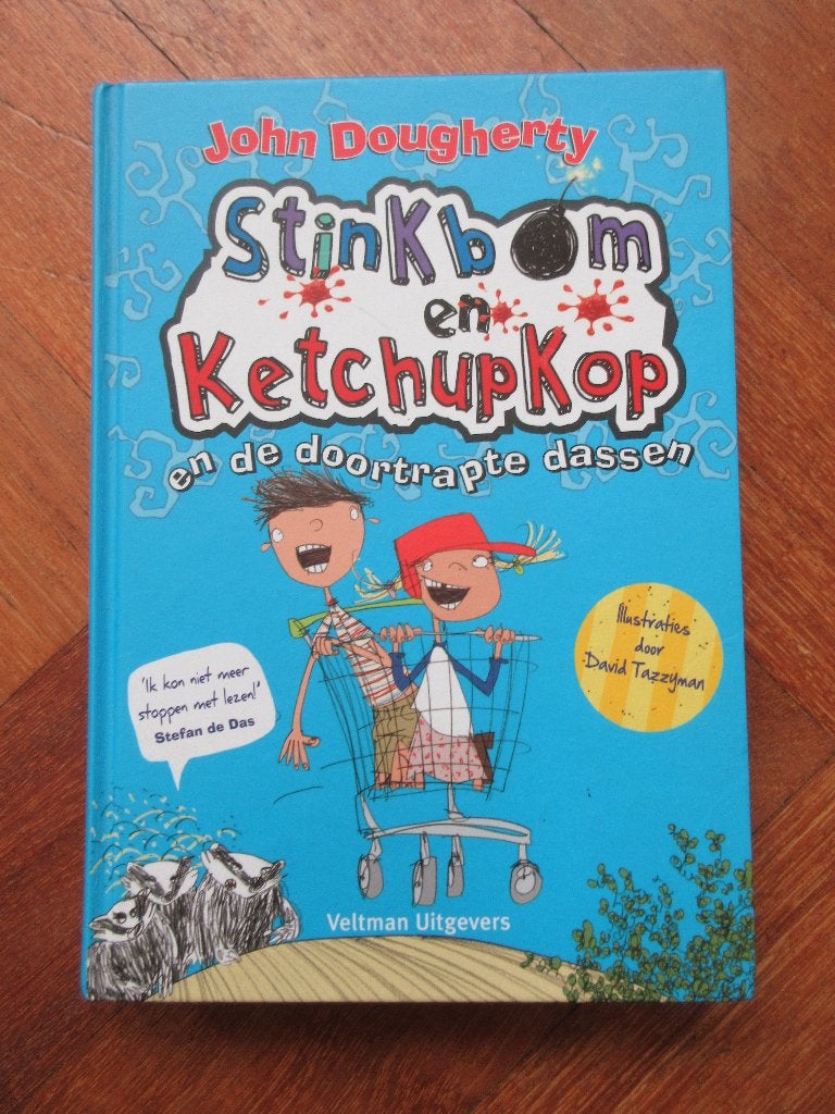 Stinkbom en Ketchupkop en de doortrapte dassen, Ophalen of Verzenden, Gelezen, Fictie algemeen