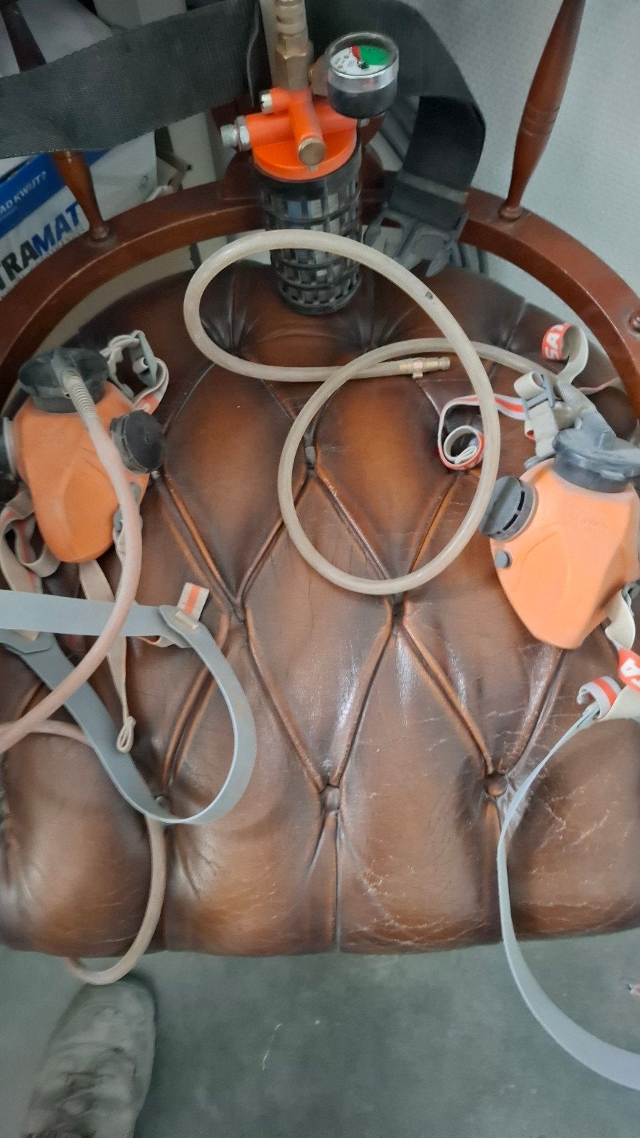 Sata overdrukmasker met 2 mondkapjes, Ophalen of Verzenden, Zo goed als nieuw, Overige typen