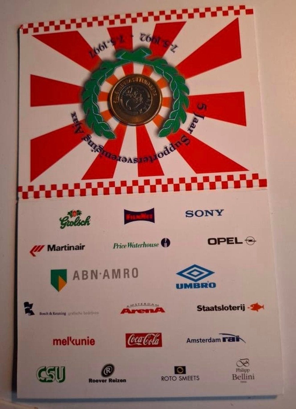 Ajax munt 5 Jr supportersvereniging., Verzamelen, Ophalen of Verzenden, Zo goed als nieuw, Ajax