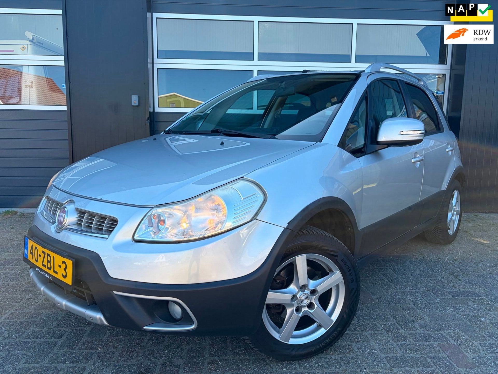 Fiat Sedici 1.6-16V |Airco|Trekhaak|Cruise control!|, Voorwielaandrijving, Euro 5, Stof, Gebruikt