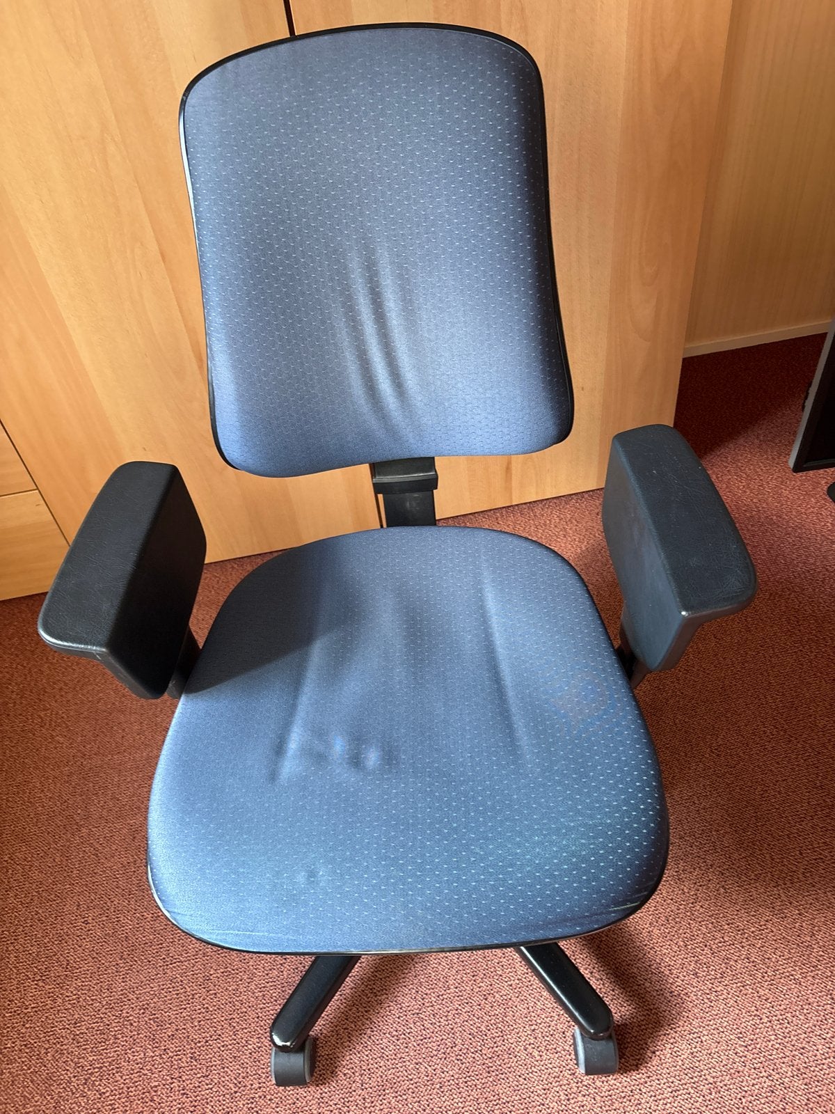 Bureaustoel - Blauw - Gebruikt, Huis en Inrichting, Ophalen, Gebruikt, Blauw, Bureaustoel
