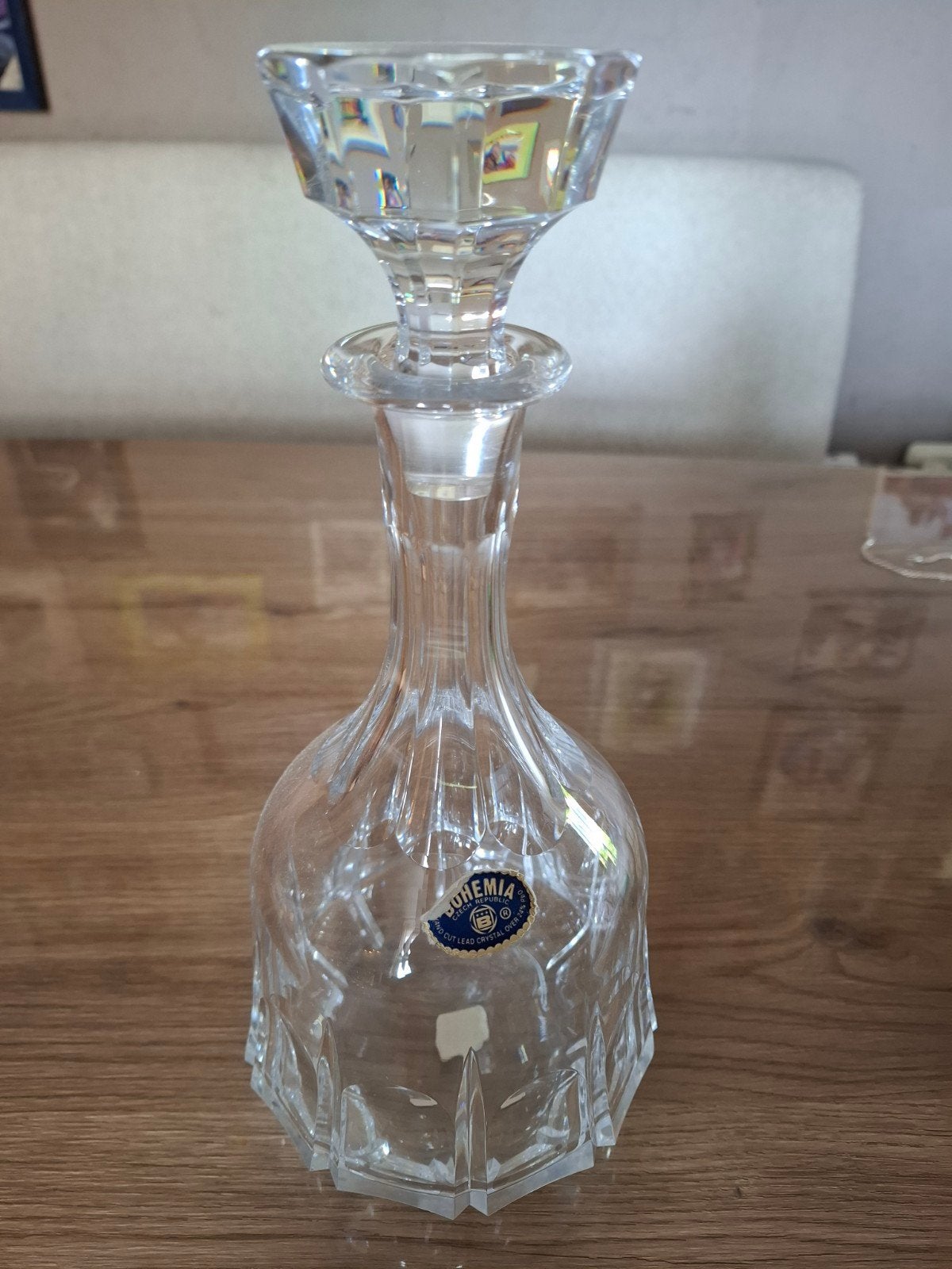 Bohemia Kristallen Karaf - Vintage Tsjechisch Loodkristal, Ophalen of Verzenden