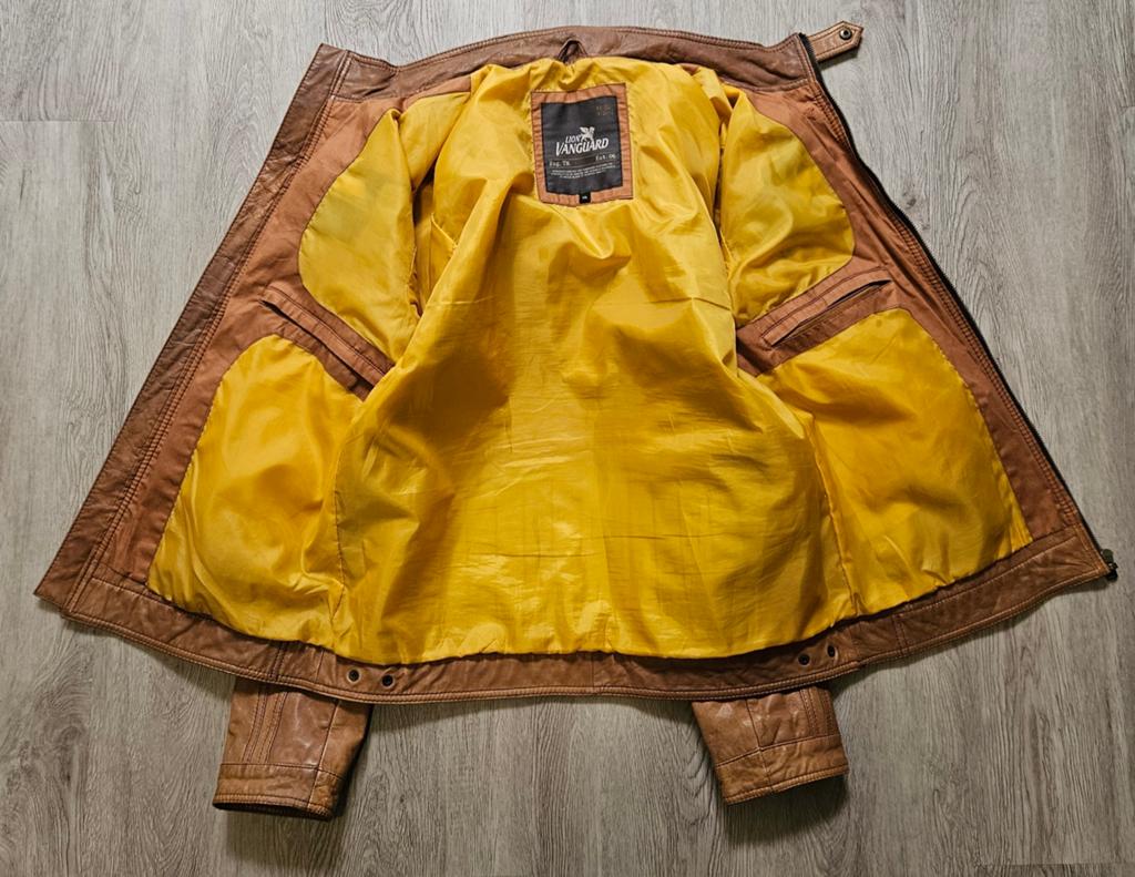 Vanguard /PME cognac kleurige leren tussen jas (M +XXL ), Overige kleuren, ., Overige maten, Ophalen of Verzenden