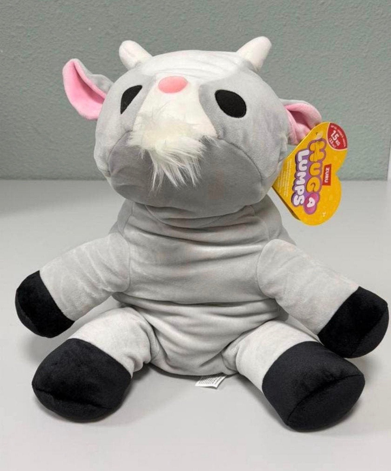 ZURU Hug a Lumps XL Pluche knuffel van 1.5 KG - 50cm - Geit, Overige typen, Nieuw, Ophalen of Verzenden, H
