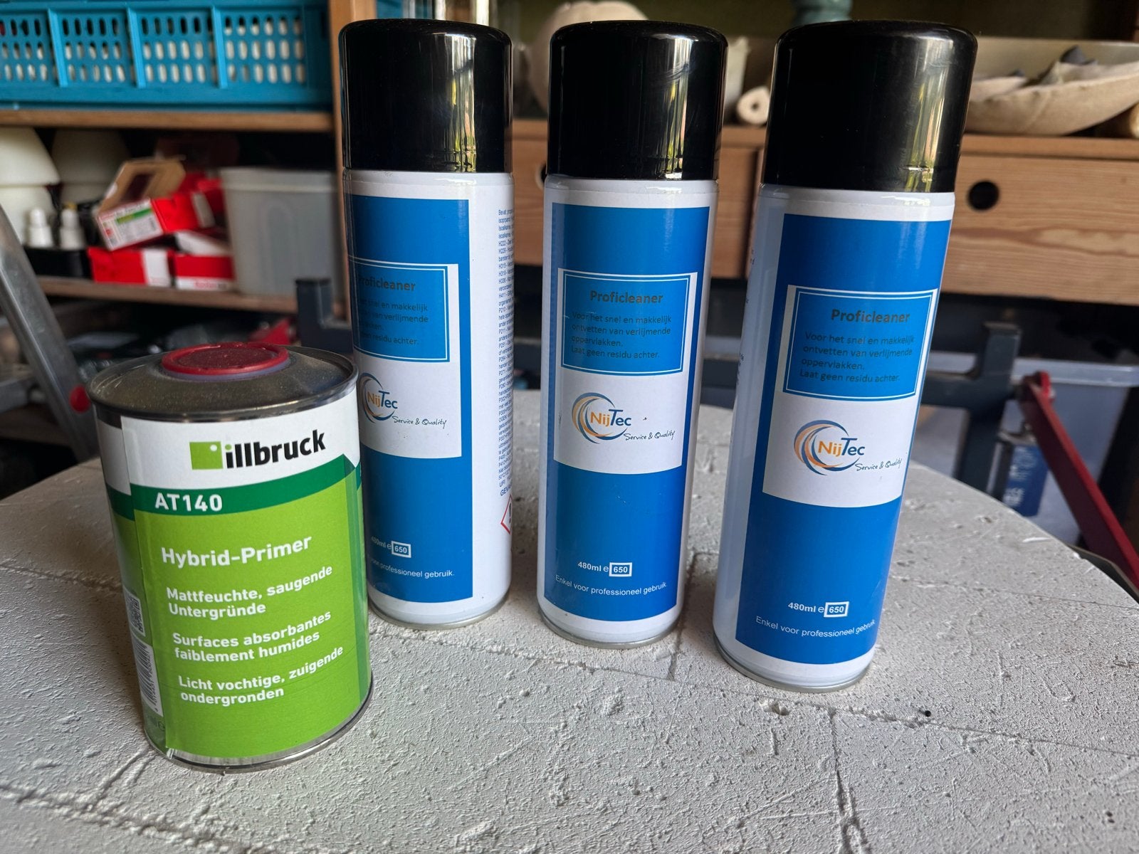NijTec Proficleaner en Illbruck AT140 Hybrid-Primer, Ophalen, Overige kleuren, Nieuw, Verf