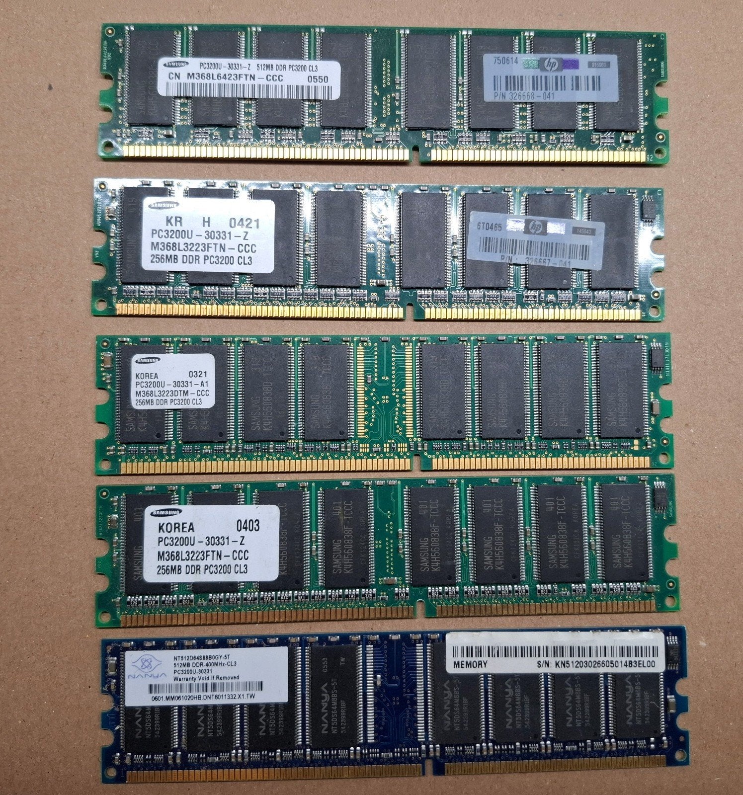 DDR RAM Geheugenmodules - Diverse Capaciteiten, Computers en Software, RAM geheugen, PC2100, PC2700, PC3200, Ophalen of Verzenden