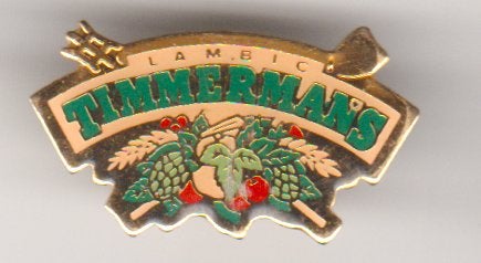 Emaille vintage pin Lambic Timmermans, Verzamelen, Verzenden, Zo goed als nieuw, Transport