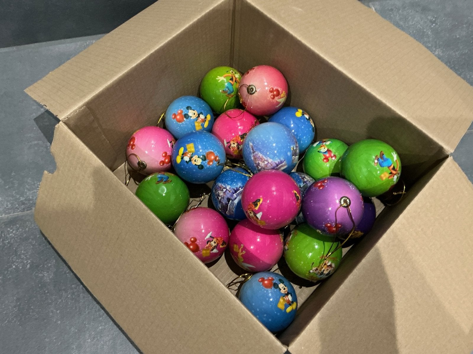 Set van 20 Disney kerstballen, Diversen, Ophalen of Verzenden, Zo goed als nieuw