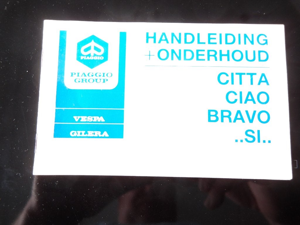 Handleiding + Onderhoud Piaggio Citta Ciao Bravo Si, Verzenden, Gebruikt