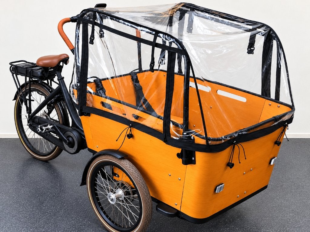 Nieuwe regenhoezen voor diverse bakfietsen €95, Ophalen of Verzenden, Nieuw, Yokids