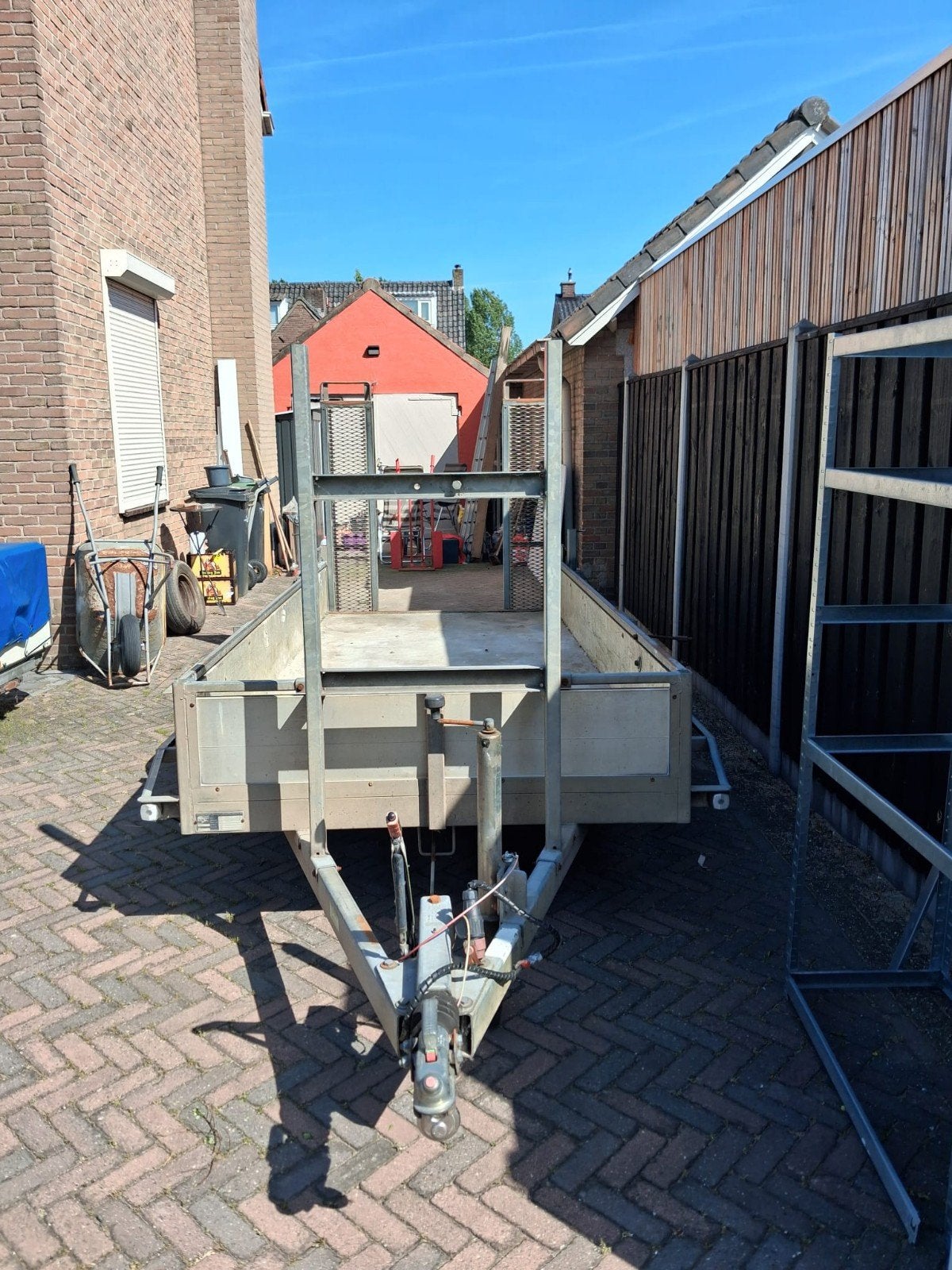Machinetransporter aanhanger Peters, Ophalen, Gebruikt