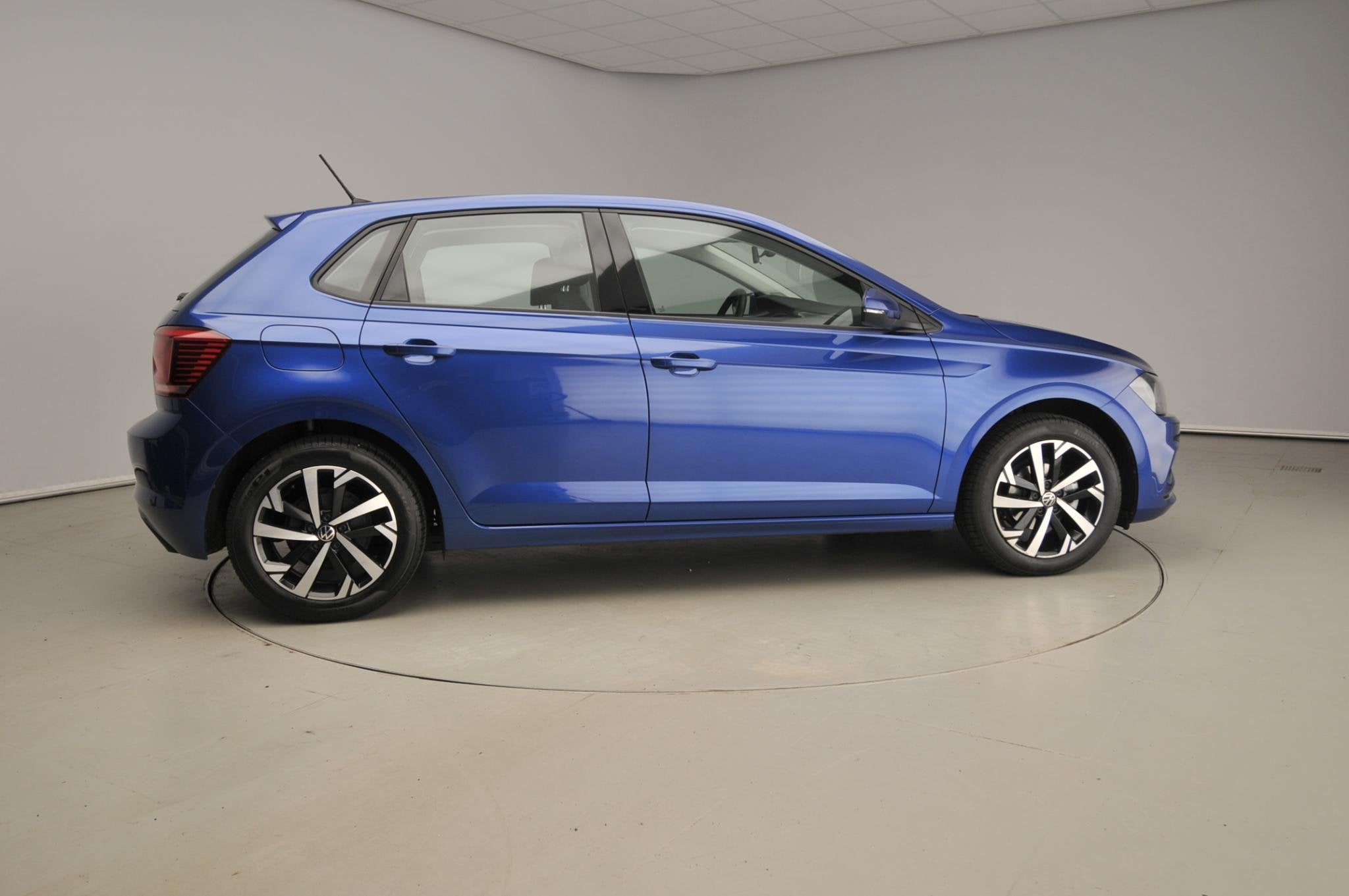 Volkswagen Polo 1.0 TSI Highline | Climatronic | Alu 16" | A, Auto's, Voorwielaandrijving, Gebruikt, Blauw, Origineel Nederlands