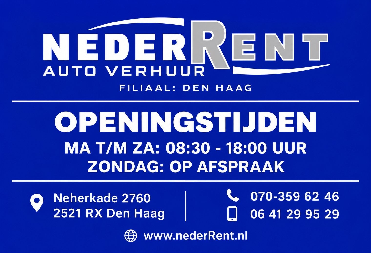 Den Haag - €350,-/week km vrij auto verhuur-borg €300,-