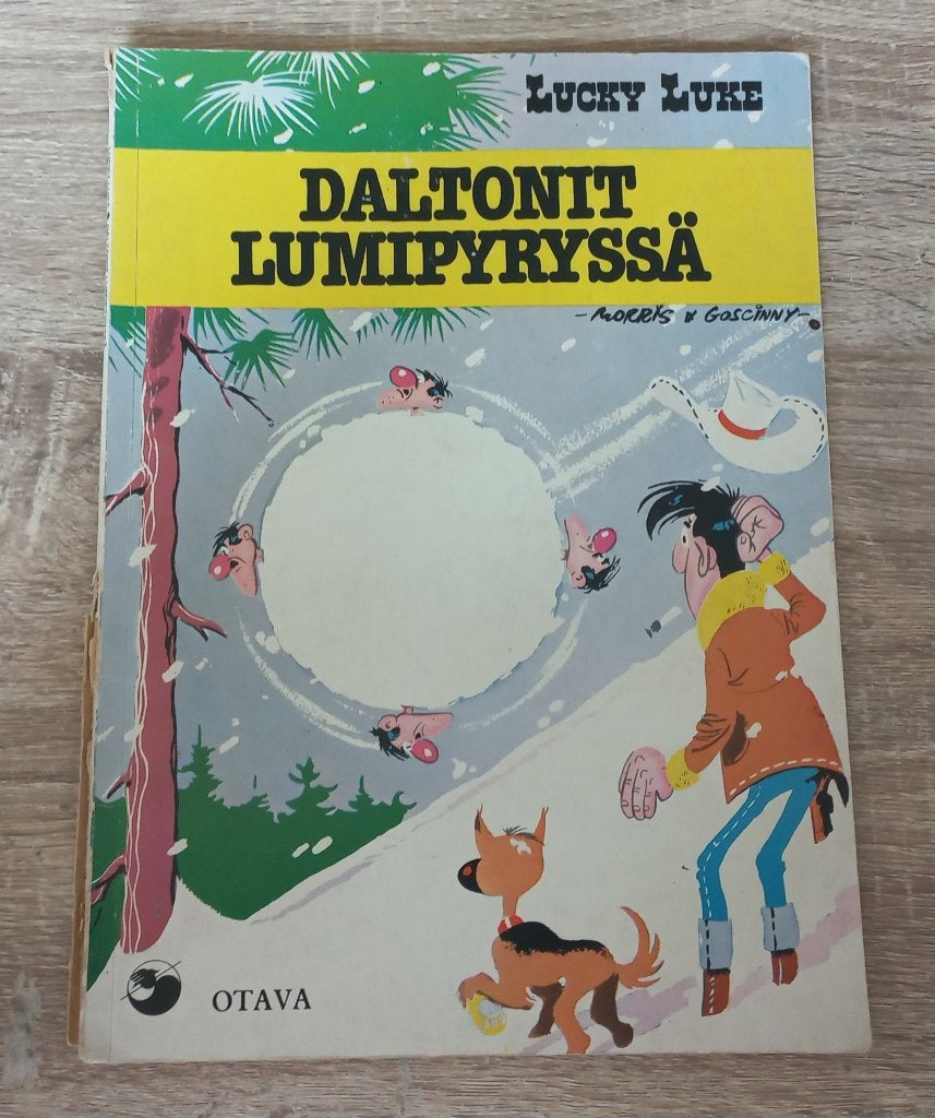 Lucky Luke - Daltonit lumipyryssä (Daltons Blizzard, Fins), Gelezen, Eén stripboek, Ophalen of Verzenden, Morris & Goscinny