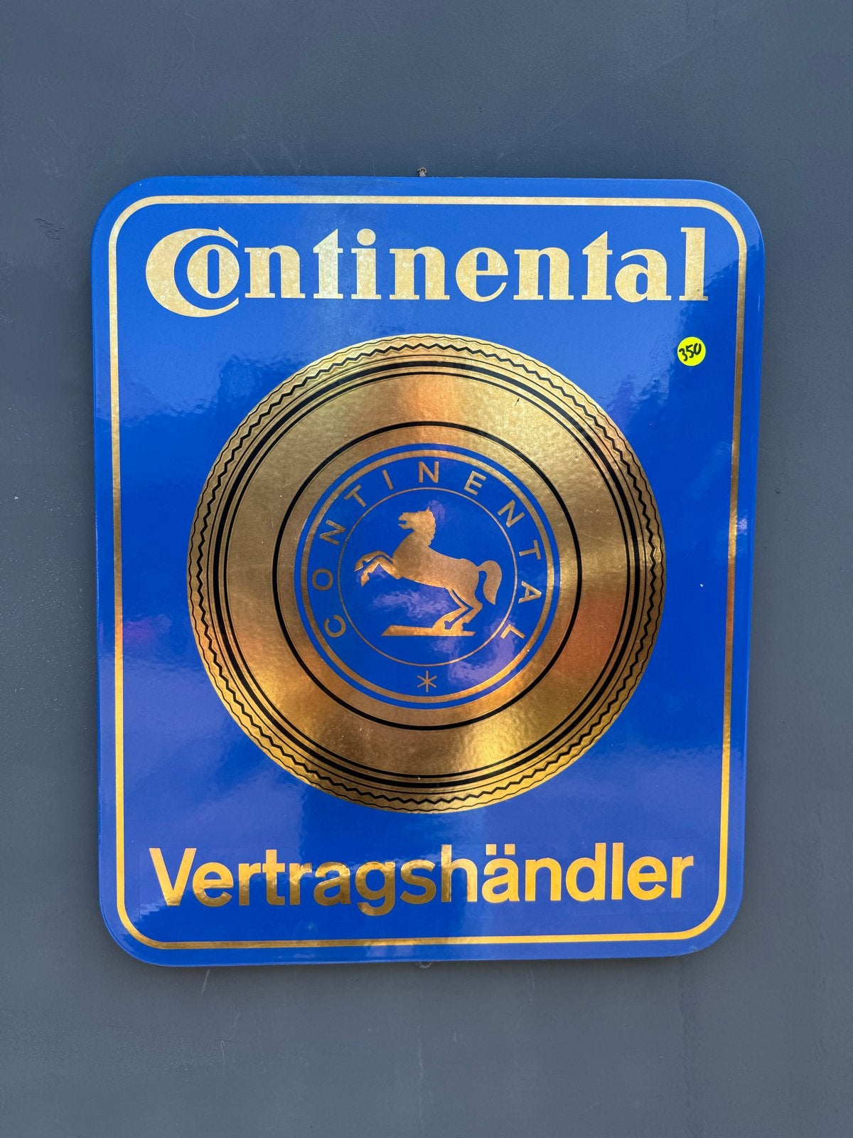 Vintage Continental Emaille Reclamebord, Ophalen of Verzenden