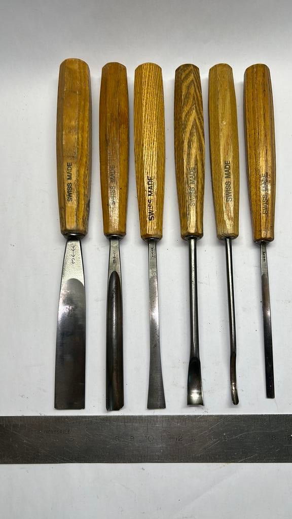 6 pfeil gutsen ( swiss made guts beitels ), Ophalen of Verzenden, Gebruikt, Meerdere media
