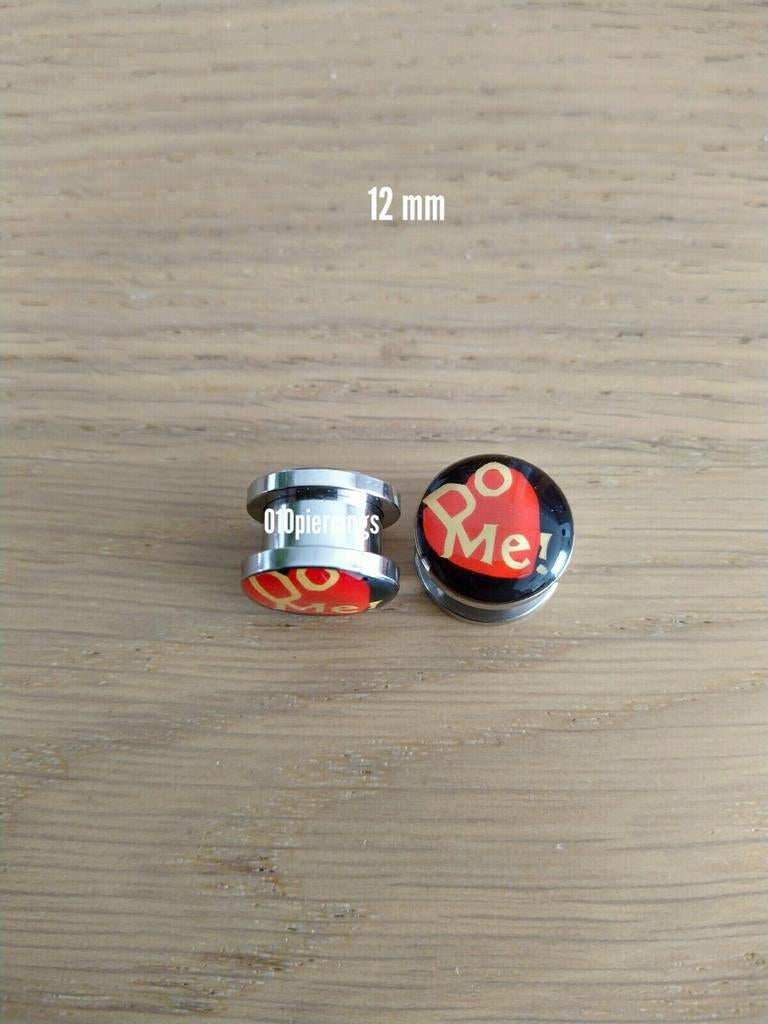 Nieuwe pluggen, tunnels. Staal. Do me! 3, 12, 14 mm., Ophalen of Verzenden, Zo goed als nieuw, Staal, Oor- of Traguspiercing