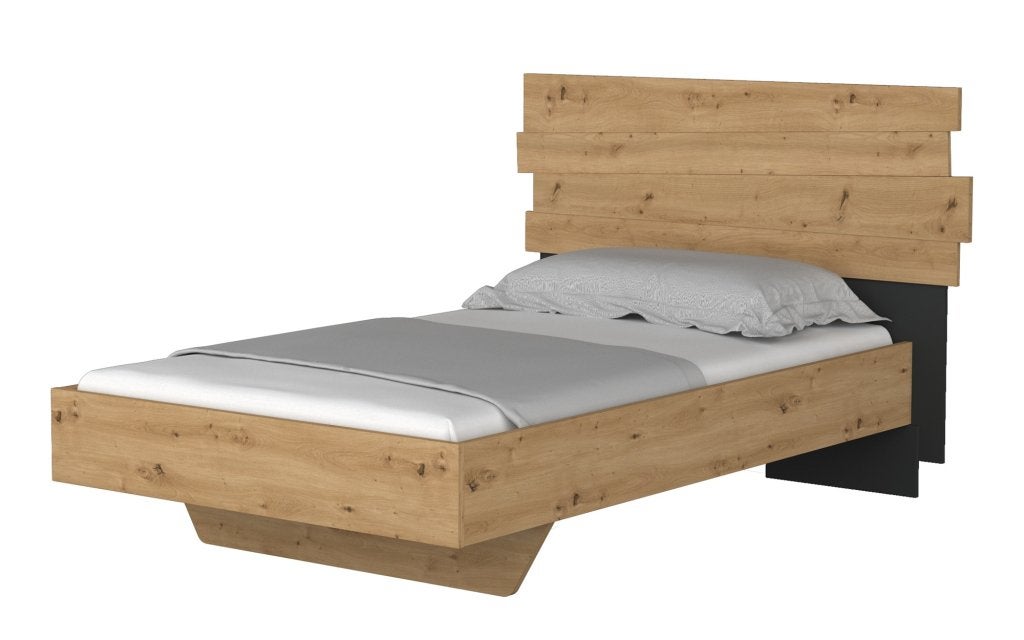 Doze 1525 twijfelaar - 120x200 - Eikenkleur, Niet ingevuld, Niet ingevuld, Niet ingevuld