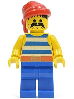 Lego Pirates Minifigs 6285 Black Seas Barracuda (Dark Shark), Lego, Zo goed als nieuw, Minifiguur, Compleet