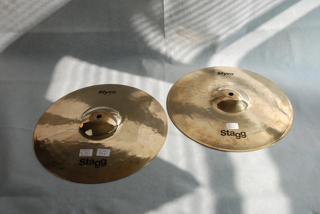 NIEUW!  Stagg Myra hihat bekkens 944/1075gr. 13 inch <230324, Stagg, ., Drums of Percussie, Nieuw