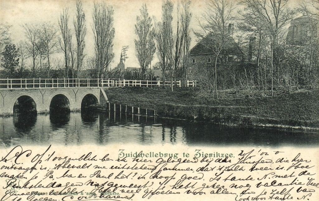 Zuidwellebrug te Zierikzee - 1902 gelopen, Verzenden, Voor 1920, Gelopen, Zeeland