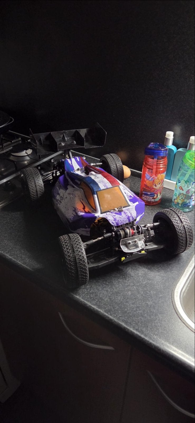 Agama 1/8 Wedstrijd Buggy met Hobbywing  Combo zender, Gebruikt, Auto offroad, Schaal 1:8, Ophalen