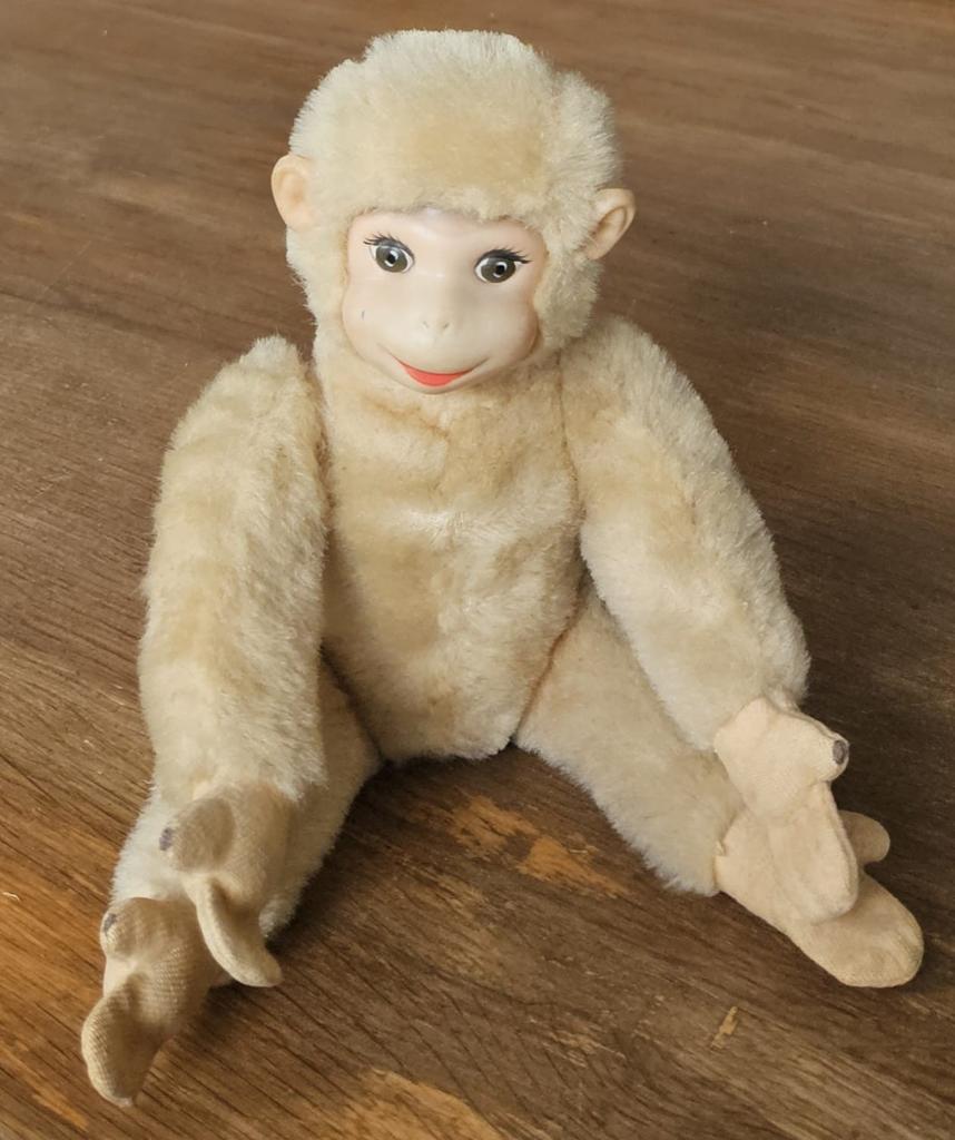 Vintage blonde Schuco aap, Antiek en Kunst, Ophalen of Verzenden