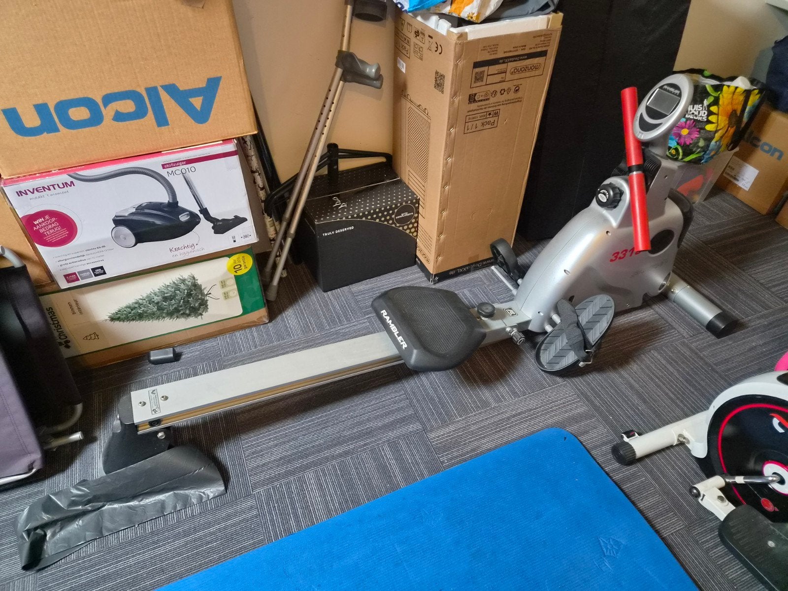 Rambler Roeitrainer - Perfect voor thuisfitness, Ophalen, Metaal, Roeitrainer, Buik