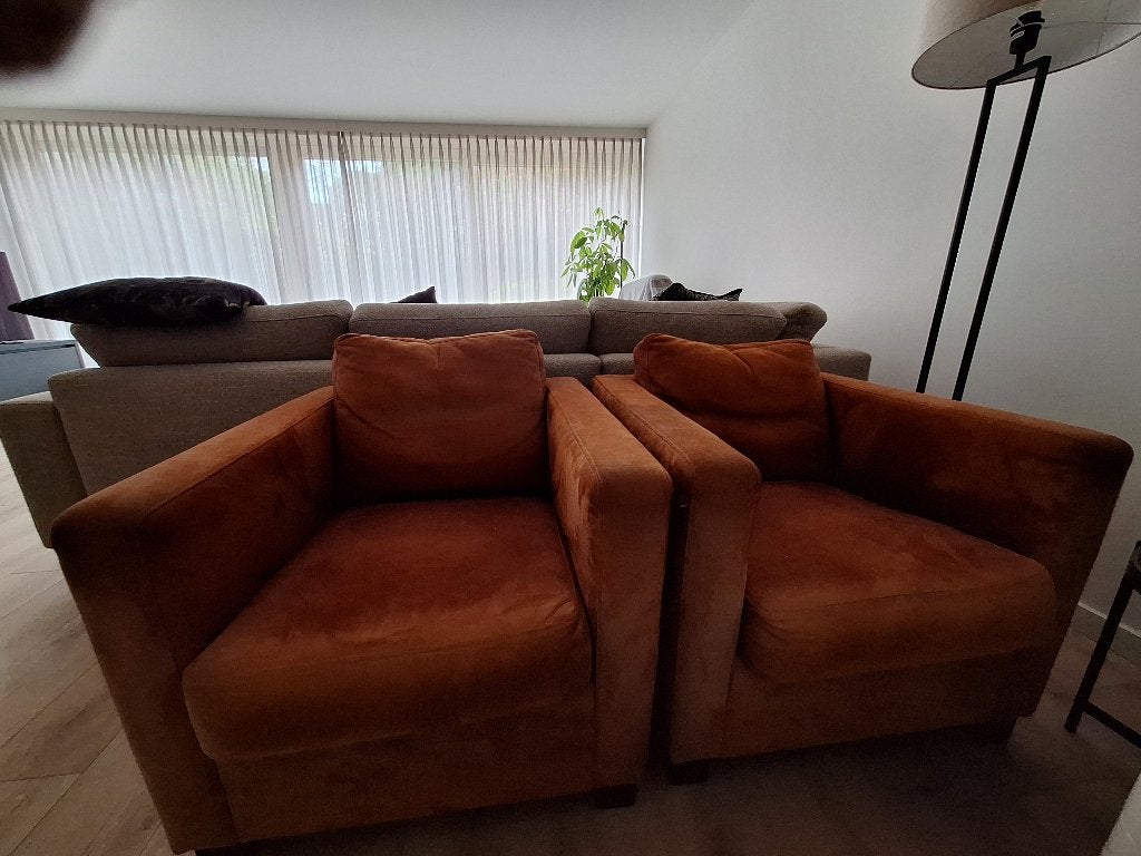 Fauteuil Kartell 2x, Ophalen, Gebruikt, 75 tot 100 cm, Stof