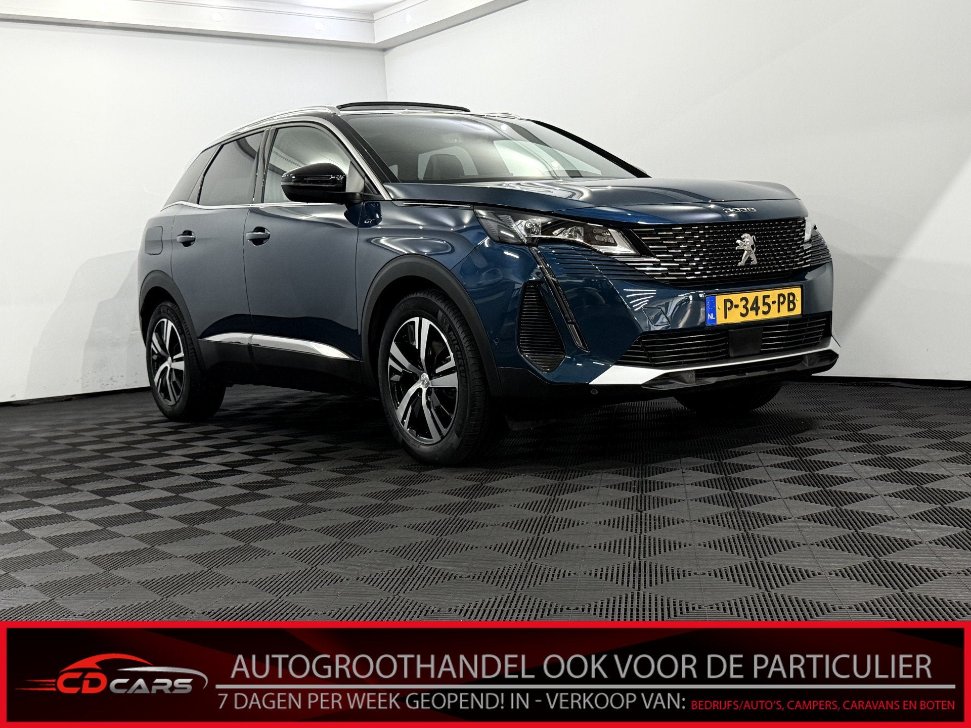 Peugeot 3008 1.2 PureTech GT Panoramadak, Camera, Navi, Keyl, Auto's, Gebruikt, 1199 cc, Blauw, Origineel Nederlands