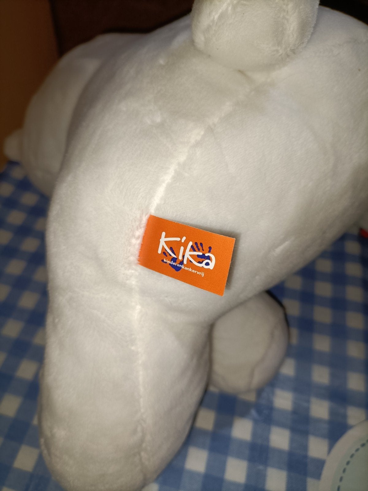 Witte Kika Beer knuffel nieuw versie 30 cm groot, Ophalen of Verzenden, Zo goed als nieuw, Beer