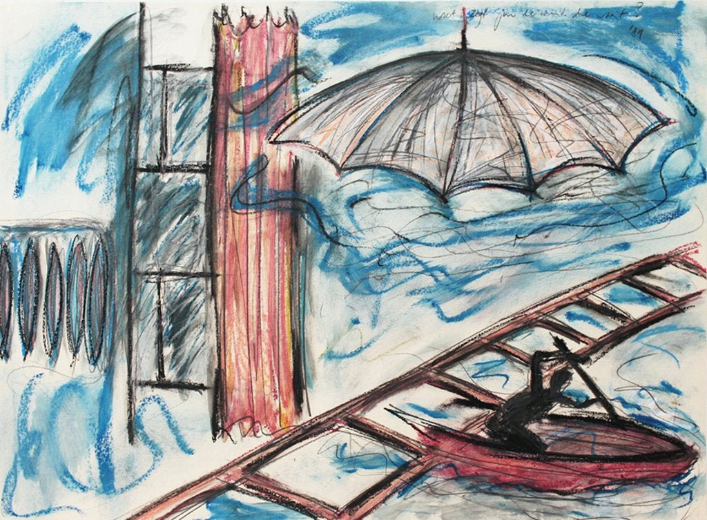 gouache van Theo van der Horst, Antiek en Kunst, Ophalen, Gesigneerd