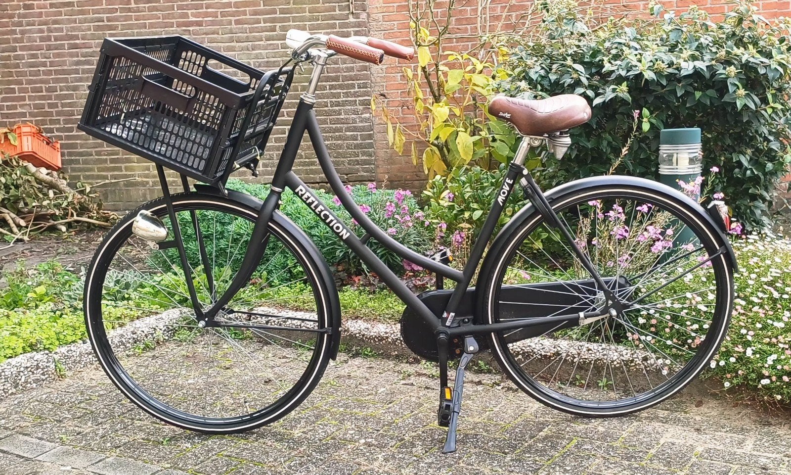 Damesfiets Reflection Move met mand en lage instap, Fietsen en Brommers, Terugtraprem, 50 tot 53 cm, Ophalen, Overige merken