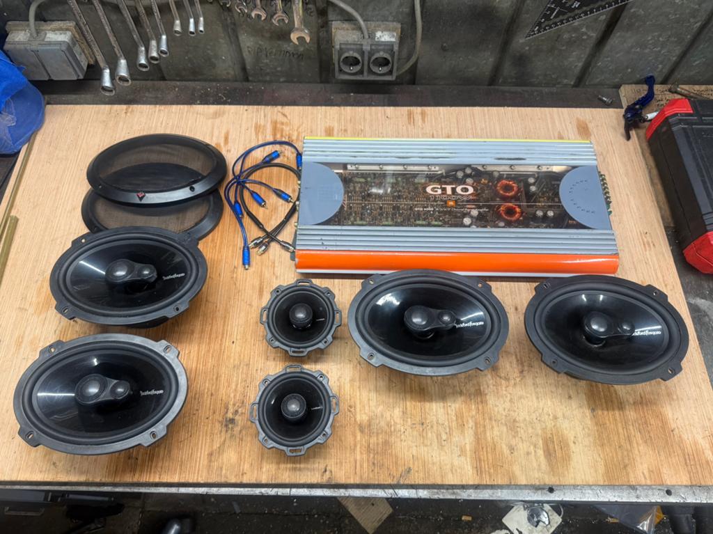 Rockford Fosgate / JBL geluidsinstallatie, Auto diversen, Ophalen, Gebruikt