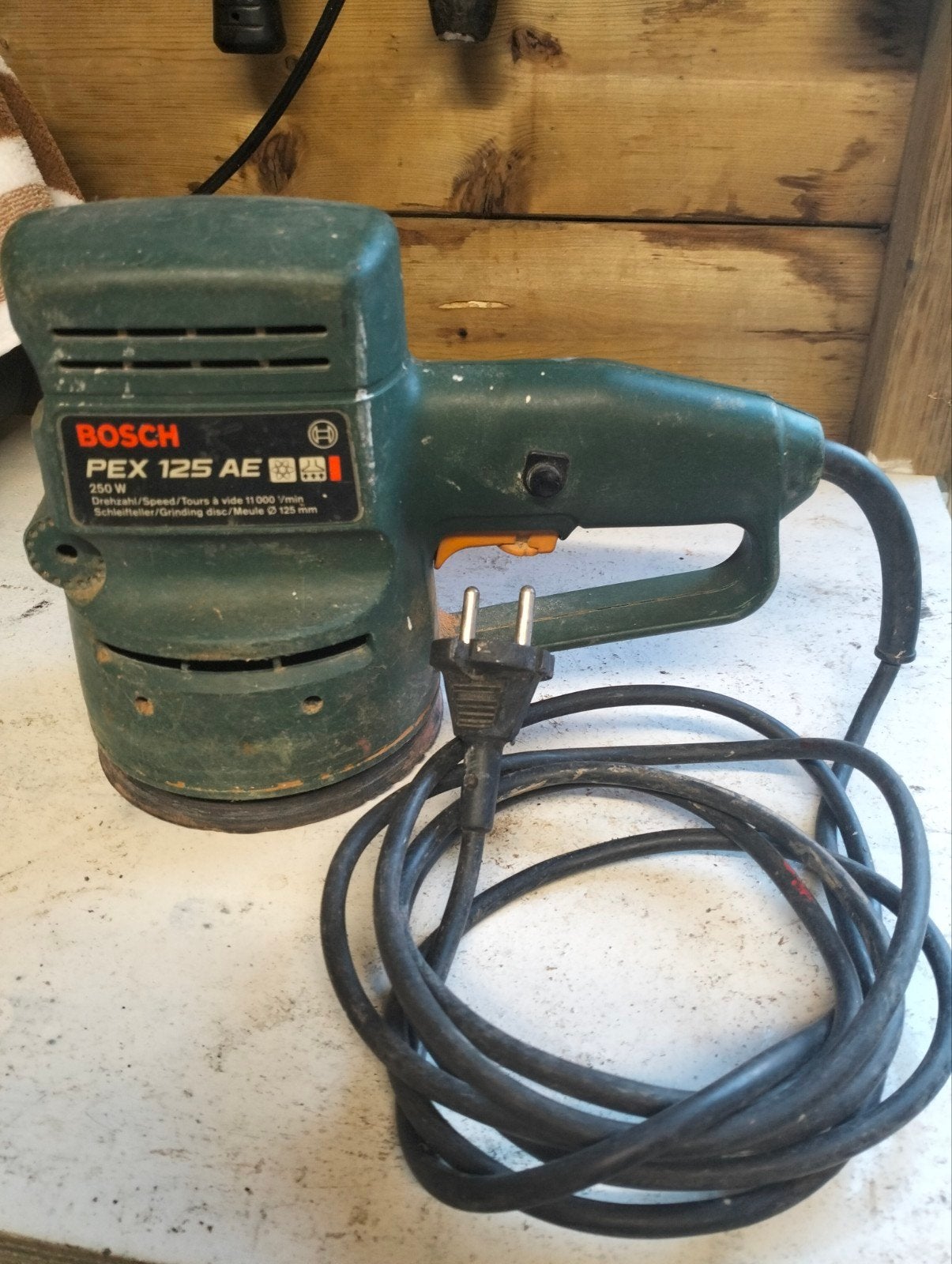 Bosch PEX 125 AE Schuur-/Polijstmachine (zonder handvat), Doe-het-zelf en Verbouw, Ophalen of Verzenden