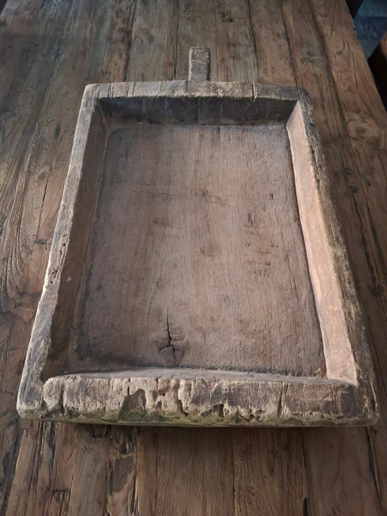 Oud houten trog XL, Ophalen of Verzenden, Zo goed als nieuw, Rechthoekig, Hout