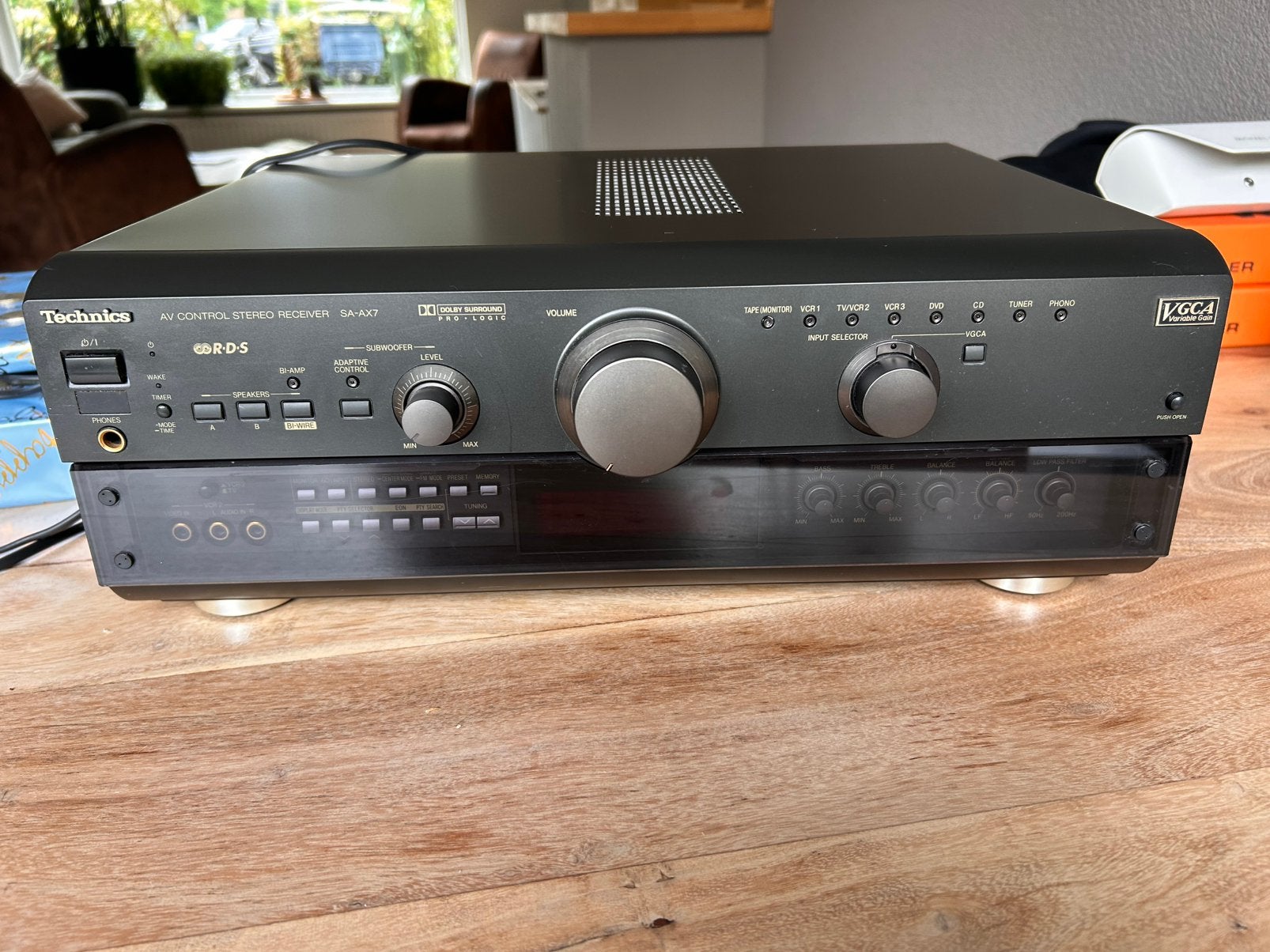 Technics SA-AX7 AV Control Stereo Receiver Versterker, Gebruikt, 120 watt of meer, Ophalen, Overige merken