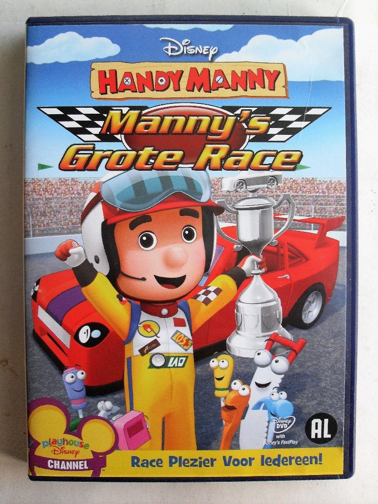Hamdy Manny - Manny's grote race (originele dvd) Disney, Europees, Tekenfilm, Alle leeftijden, Ophalen of Verzenden