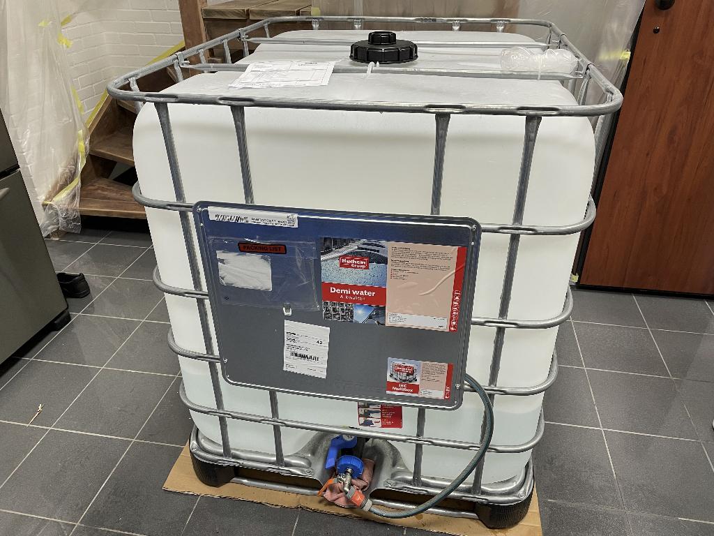IBC container 1000 L, 100 cm of meer, 60 cm of meer, Ophalen of Verzenden, Zo goed als nieuw