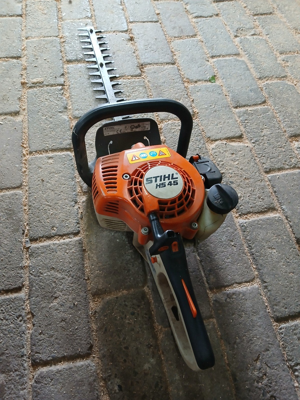 Stihl HS45 Heggenschaar Benzine, Tuin en Terras, Heggenscharen, Ophalen of Verzenden, Gebruikt, Benzine, Stihl