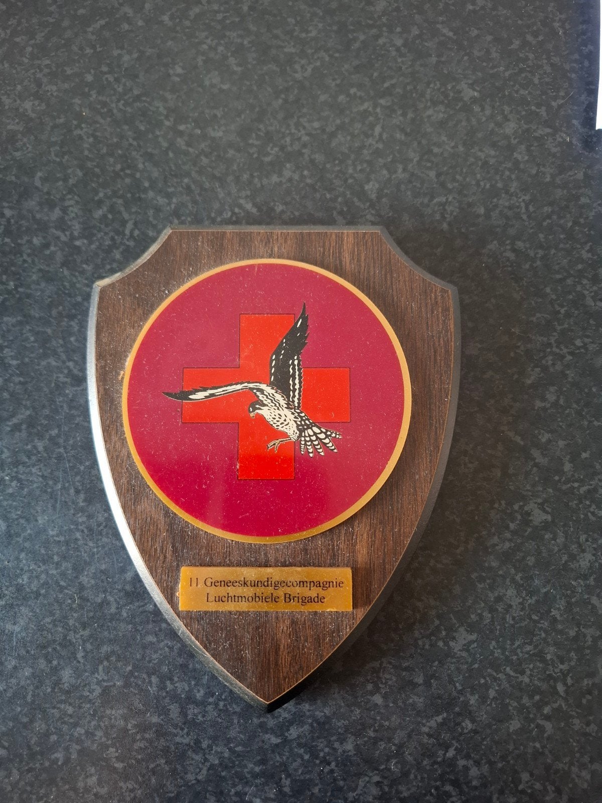 wandbord luchtmobile brigade, Ophalen of Verzenden, Landmacht, Nederland