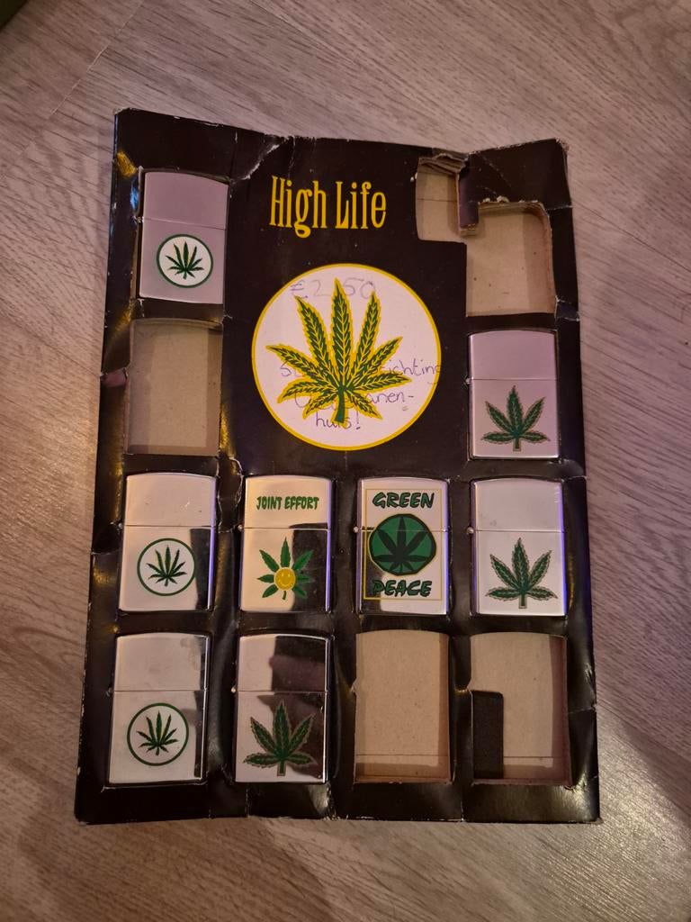 High Life Aanstekers Collectie - Cannabis Blad Design, Ophalen of Verzenden