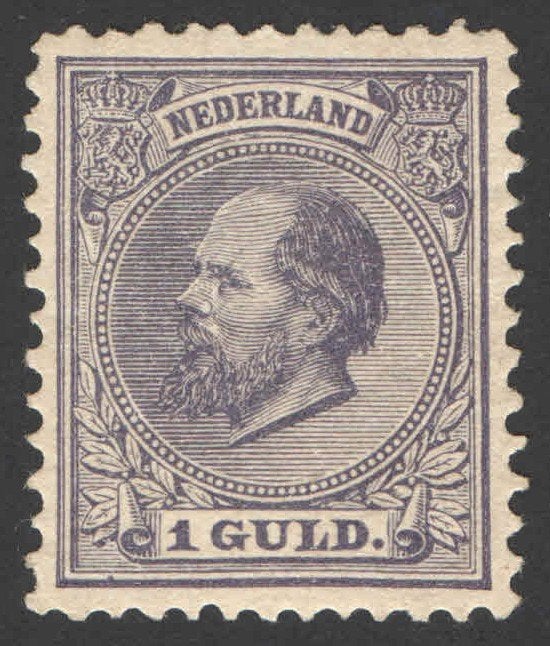Nederland NVPH nr 28 ongebruikt Koning Willem III 1872, Postzegels en Munten, Postzegels | Nederland, Ophalen of Verzenden, T/m 1940