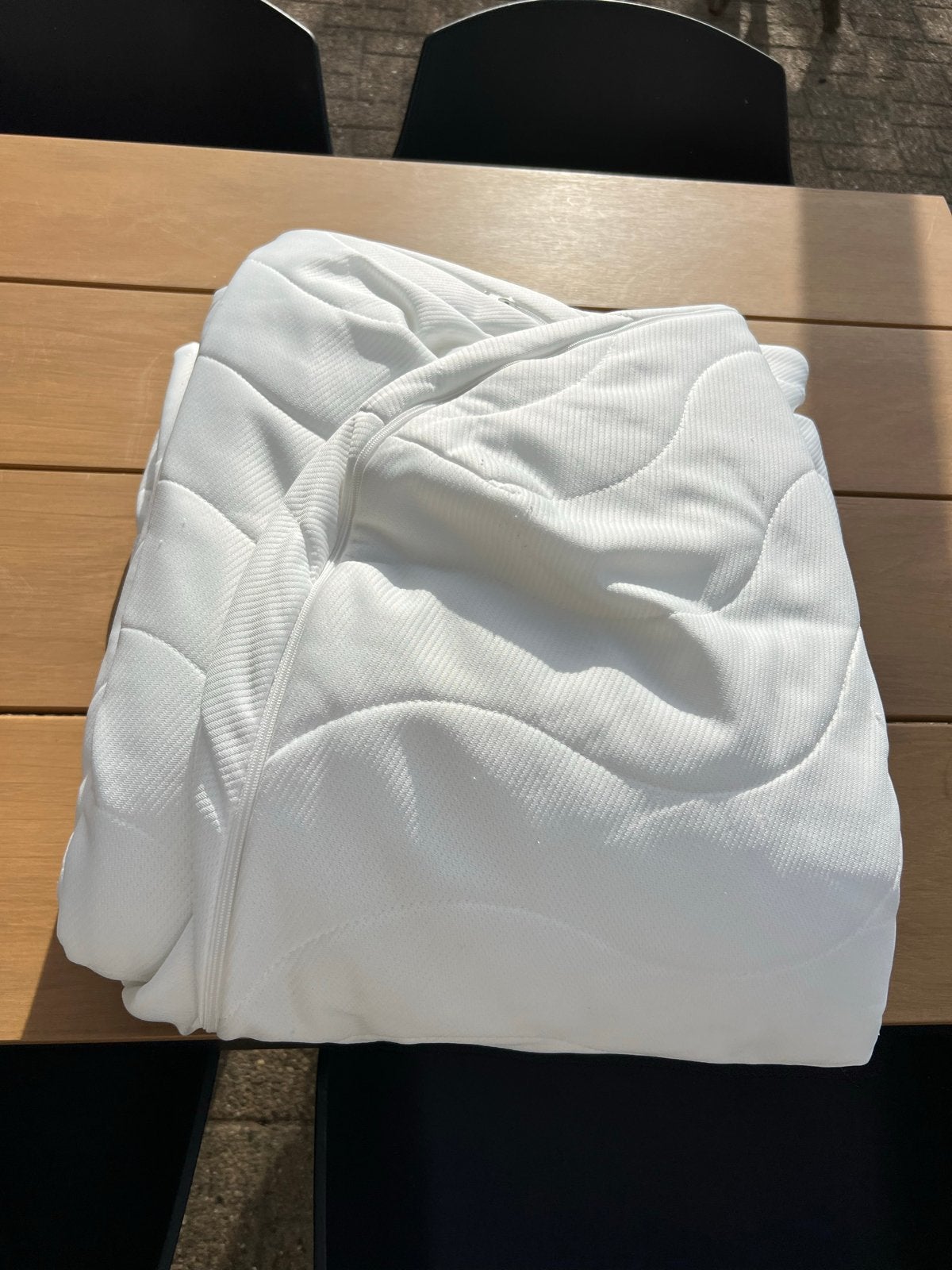 Luxe Universele Matrashoes Frans Bed Caravan/Camper 190x125x, Caravans en Kamperen, Ophalen of Verzenden, Zo goed als nieuw