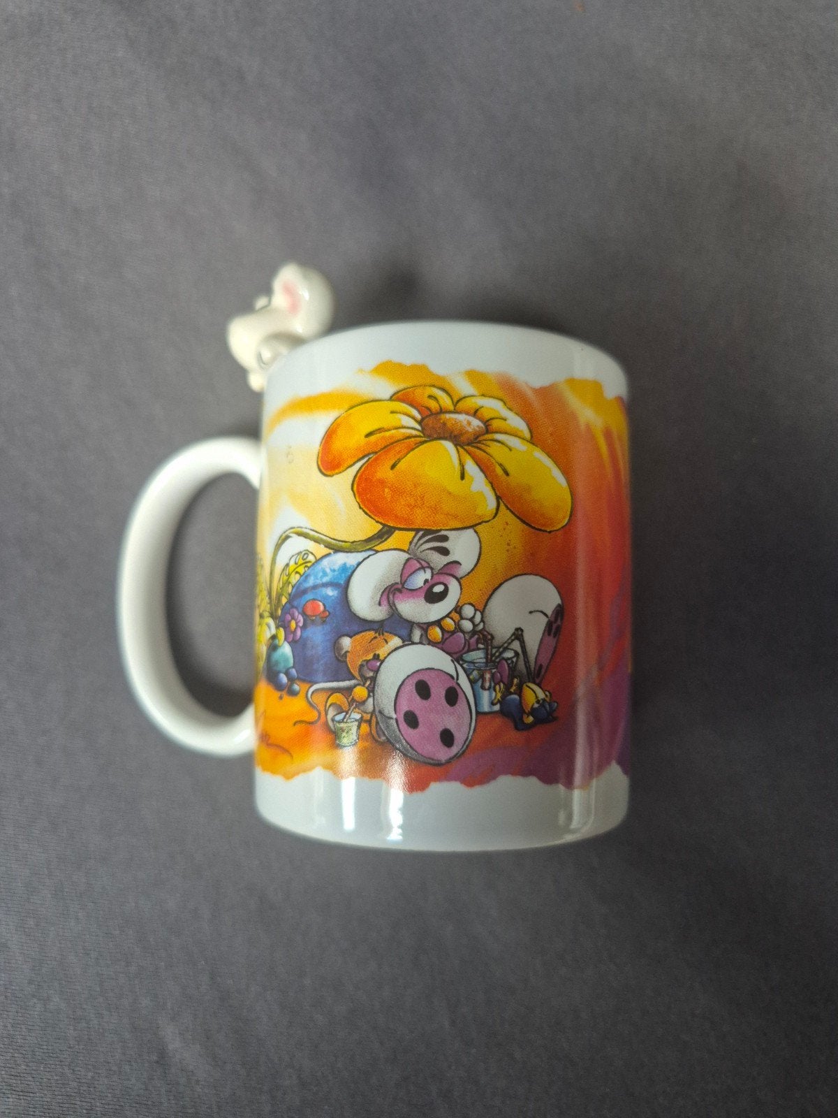 Vintage Diddl 'anti-stress beker', Verzamelen, Ophalen, Diddl, Zo goed als nieuw, Servies