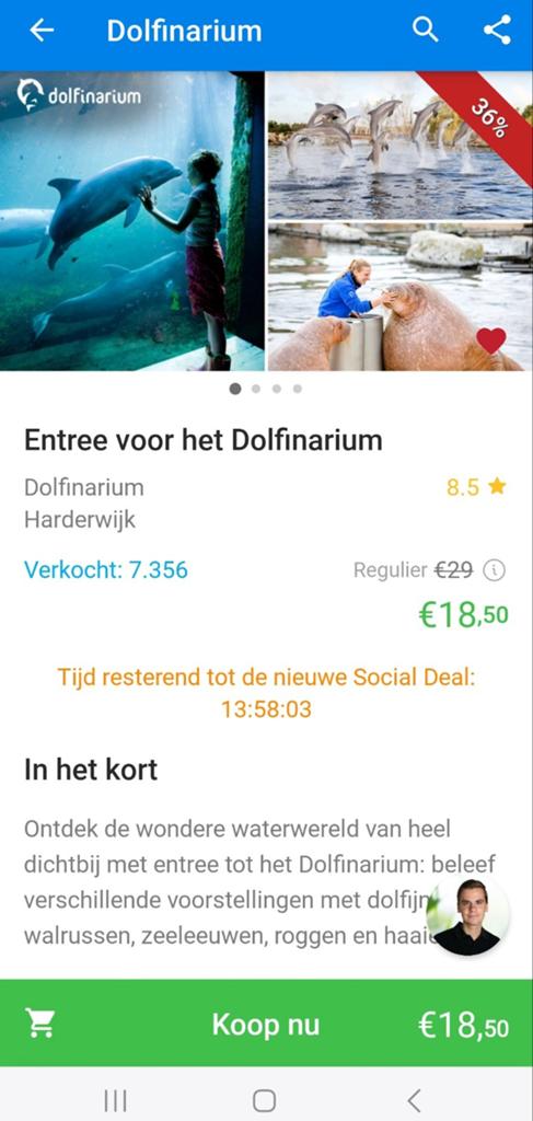 🐬€16 p.p. 🐬DOLFINARIUM 🐬>25 okt '26 🐬2x Entreeticket, Tickets en Kaartjes, Twee personen, Ticket of Toegangskaart